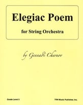 Elegiac Poem Orchestra sheet music cover